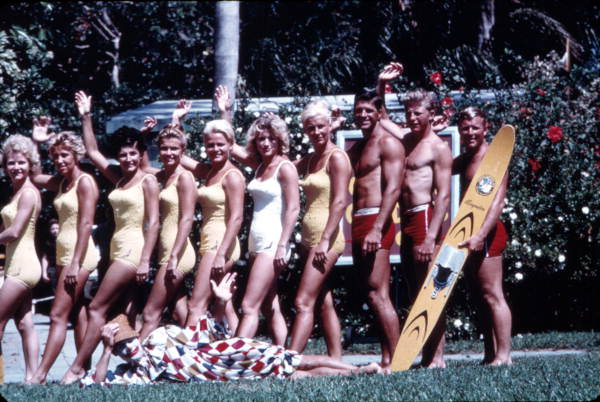 Water ski experts who appear in Cypress Gardens show - Winter Haven, Florida