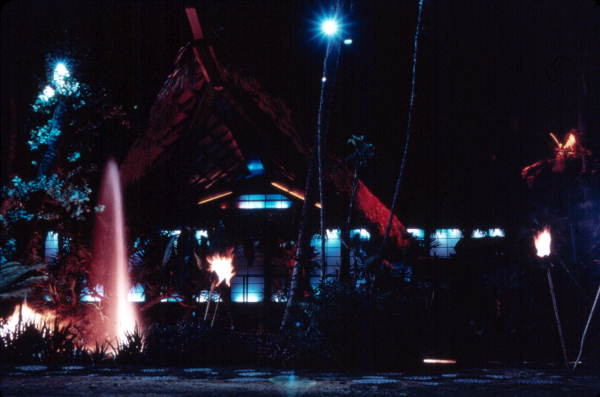 Mai-Kai Polynesian Restaurant at night - Fort Lauderdale, Florida.