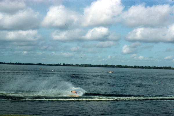 Water skier performs at Cypress Gardens - Winter Haven, Florida