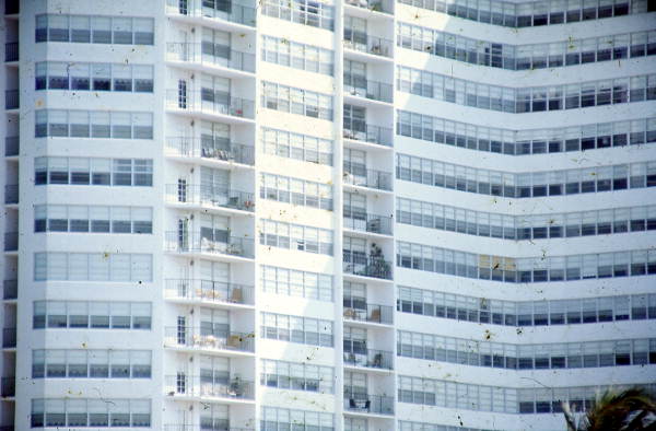 Close up of a building in Miami - Miami Beach, Florida