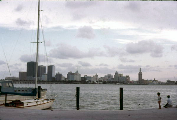 View of Biscayne Bay - Miami Beach, Florida .