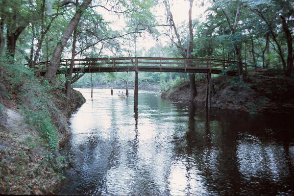 Footbridge over Lime Sink Run in Suwannee River State Park