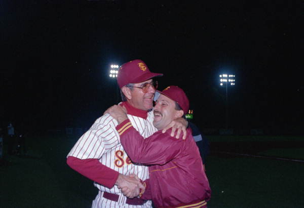 Chip Baker congratulates Head Coach Mike Martin - Tallahassee, Florida