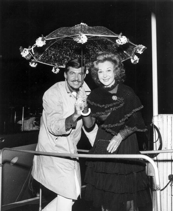 Motion picture actress Susan Hayward posing with Ron Nelson - Fort Lauderdale, Florida.