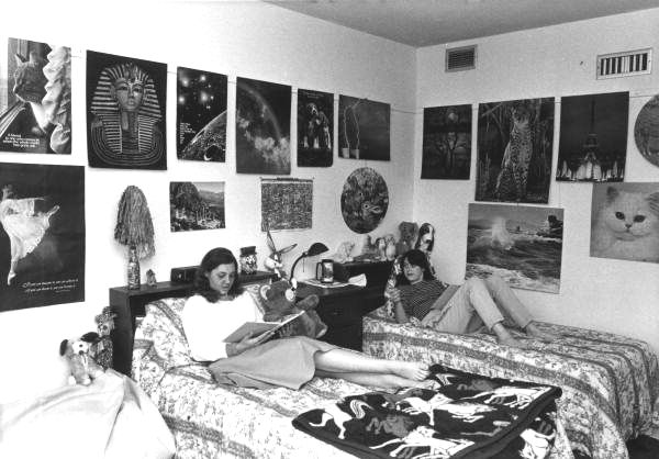 View of Pine Crest School students in their dorm room - Fort Lauderdale, Florida