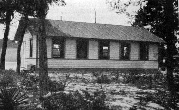 One-room Rosenwald shop for teaching industrial education, Lake County training school, Eustis.
