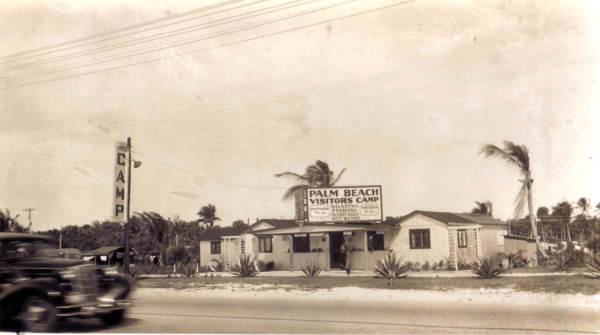 View of Layton's Park fishing camp - Riviera Beach, Florida.