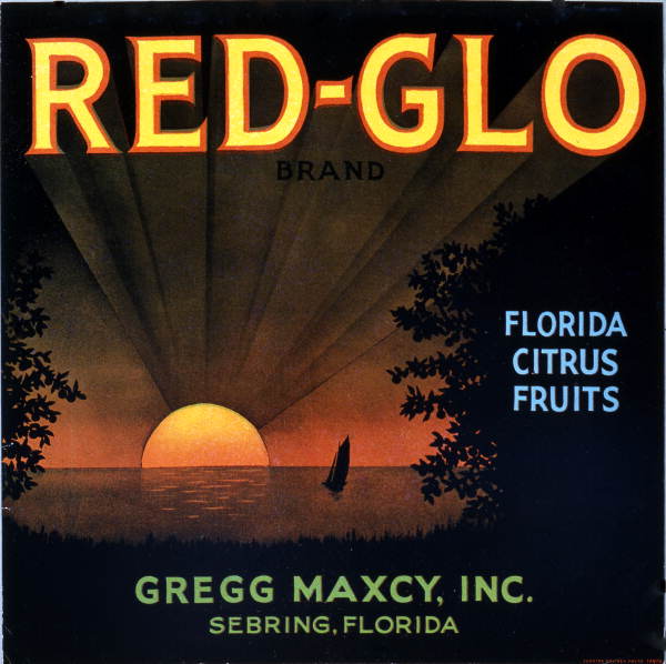 Gregg Maxcy, Inc's Red-Glo brand citrus label