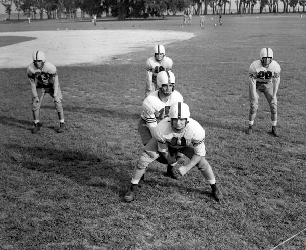 Jax-Navy football team "Navy Fliers" practicing - Jacksonville, Florida.