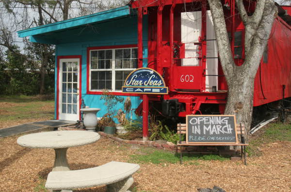 Star Seas Cafe at 602 Industrial Dr. in the Railroad Square Art Park - Tallahassee, Florida.
