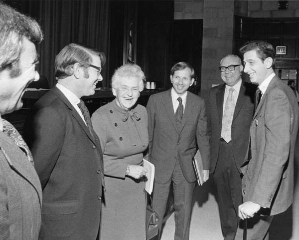 Scene from the 1974 annual meeting for state historic preservation officers and federal representatives in Washington, D.C.