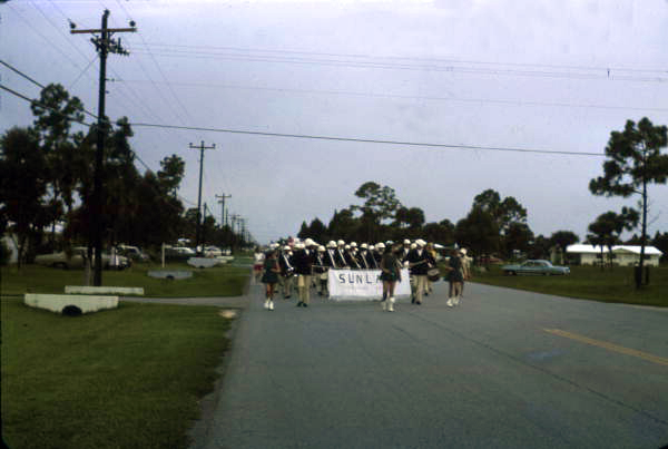 View of a parade.