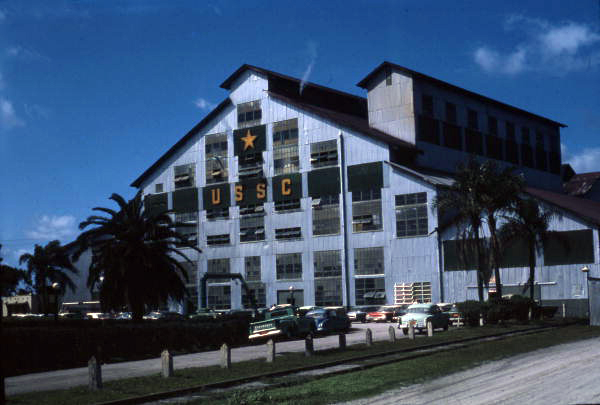 View showing the U.S. Sugar Corp. factory in Clewiston, Florida.