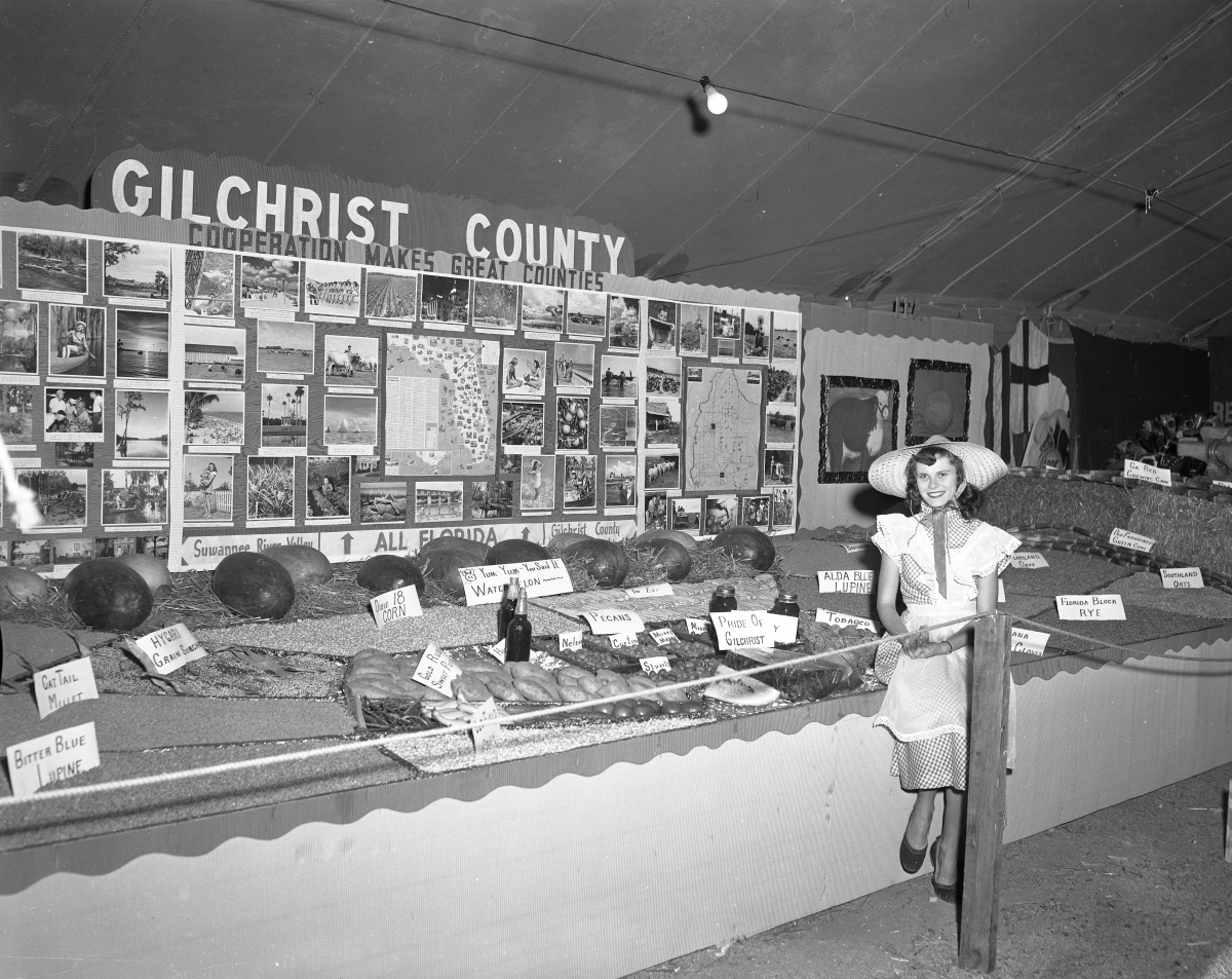 Gilchrist County exhibit at North Florida Fair