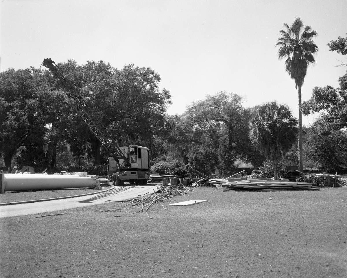 Demolition of the old Governor's Mansion