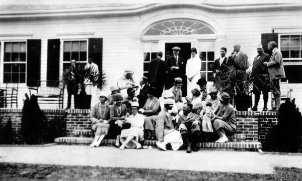 Scene from the housewarming for the Maclay house - Tallahassee, Florida.