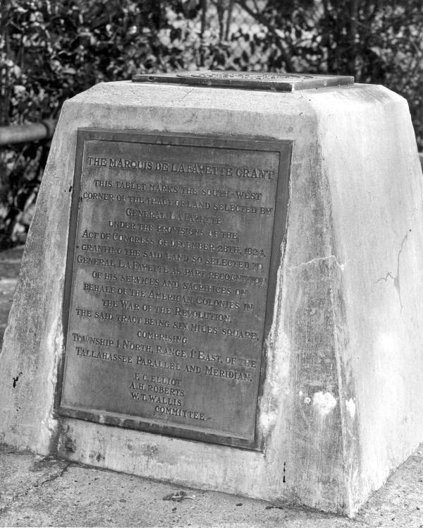 Close-up view of the Meridian Marker's other side - Tallahassee, Florida.
