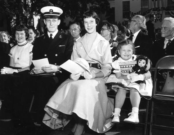 Governor LeRoy Collins' family at inauguration ceremony - Tallahassee, Florida.