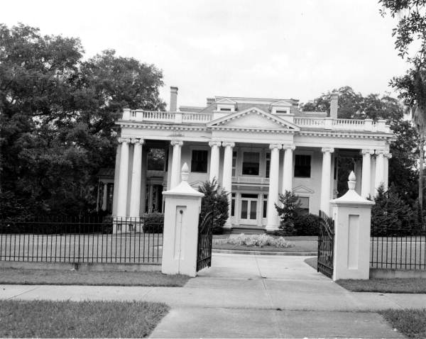 Front view of the Florida Governor's Mansion - Tallahassee, Florida.