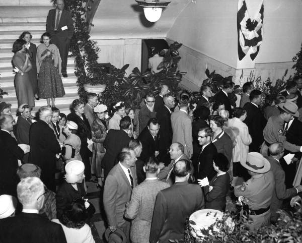 Reception in the Capitol after the inauguration of Governor Collins - Tallahassee, Florida
