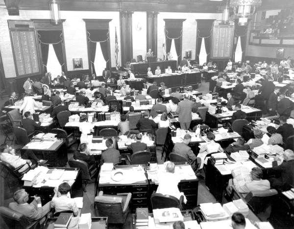 Speaker Thomas Beasley presiding over a session in the House of Representatives - Tallahassee, Florida.
