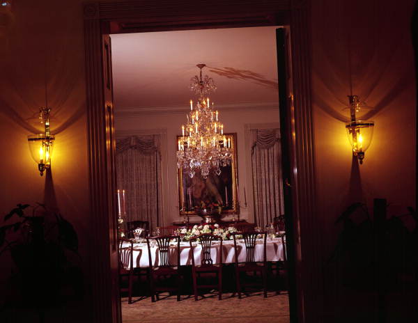 Dining room in the Florida Governor's Mansion - Tallahassee, Florida