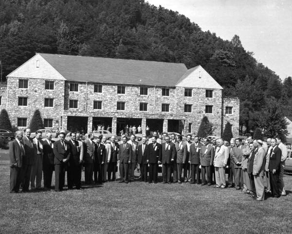 Governor Fuller Warren and other governors at the Governors' Conference in Tennessee