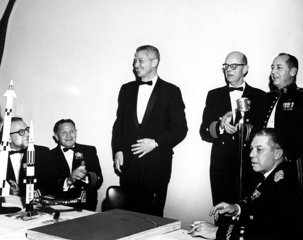 Governor LeRoy Collins and attendants at the annual Military Appreciation Dinner - Orlando, Florida.