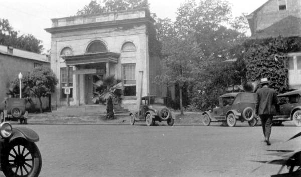 Willis Jiles crossing street by the Union Bank Building - Tallahassee, Florida.