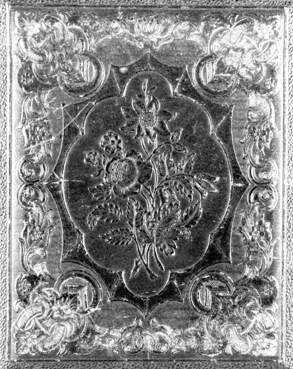 Case cover for ambrotype of Lizzie Brown Douglas and her daughter