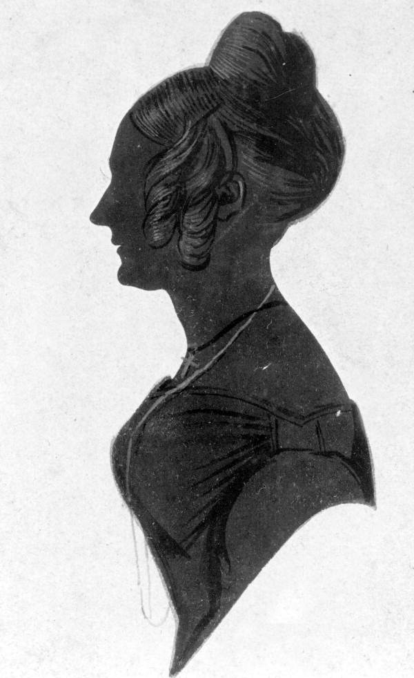 Silhouette of Mrs. C.W. Downing Jr.
