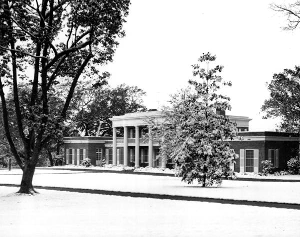 Florida Governor's Mansion in the winter - Tallahassee, Florida.