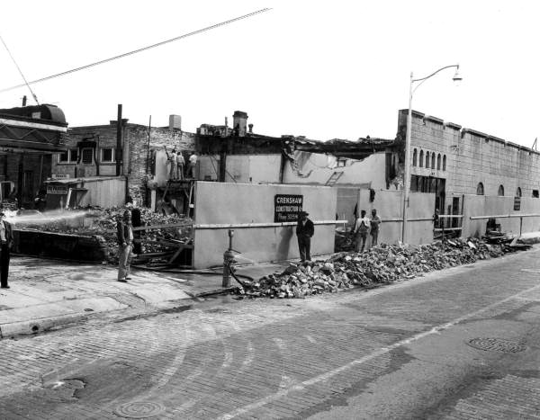 Demolition of the Fain Drug Company store - Tallahassee, Florida.