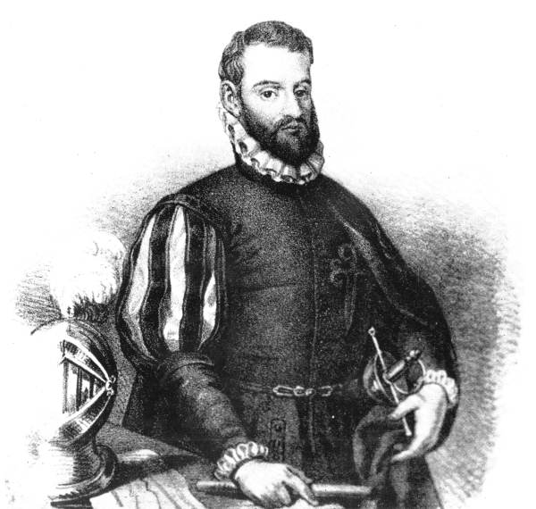 Drawing of Pedro Menendez de Aviles