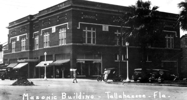 Masonic Building on the southwest corner of Adams Street and College Avenue - Tallahassee, Florida.