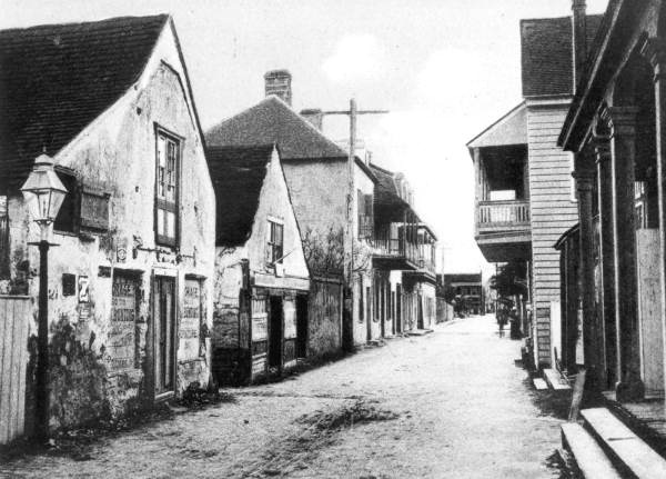 Buildings along Charlotte street - Saint Augustine, Florida