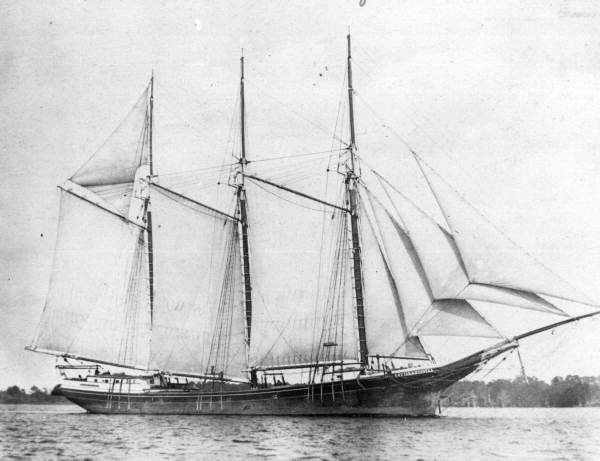 Three masted schooner "Lottie H. Russell" - Chaseville, Florida