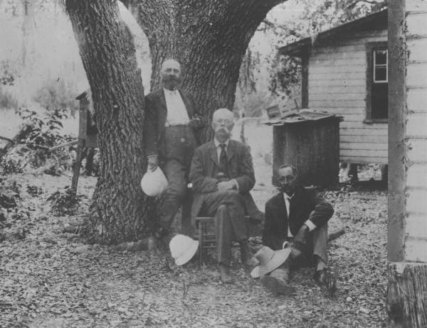 Three visitors to the Palms Hotel on Indian Beach - Sarasota, Florida.