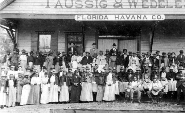 Florida Memory • Employees of the Taussig and Wedeles Tobacco Company