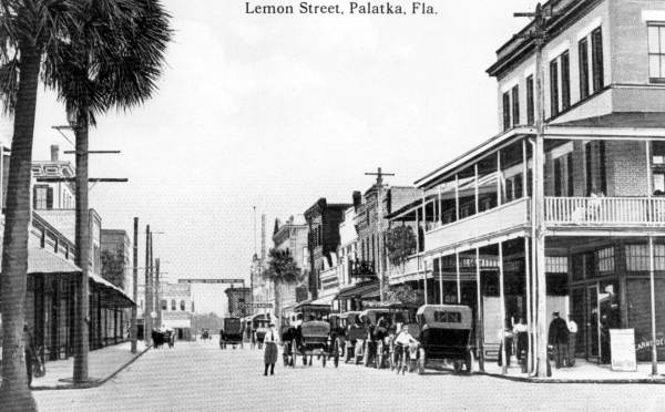Looking down Lemon street - Palatka, Florida