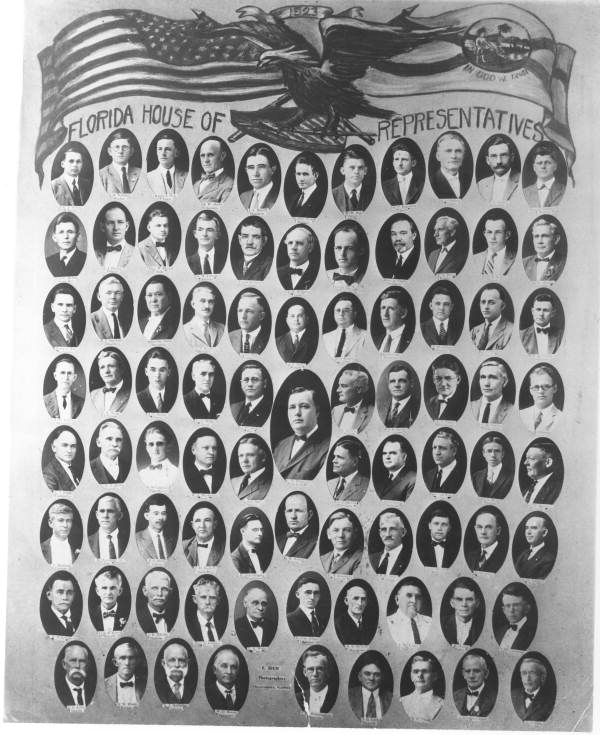 Members of the 1923 Florida House of Representatives - Tallahassee, Florida.