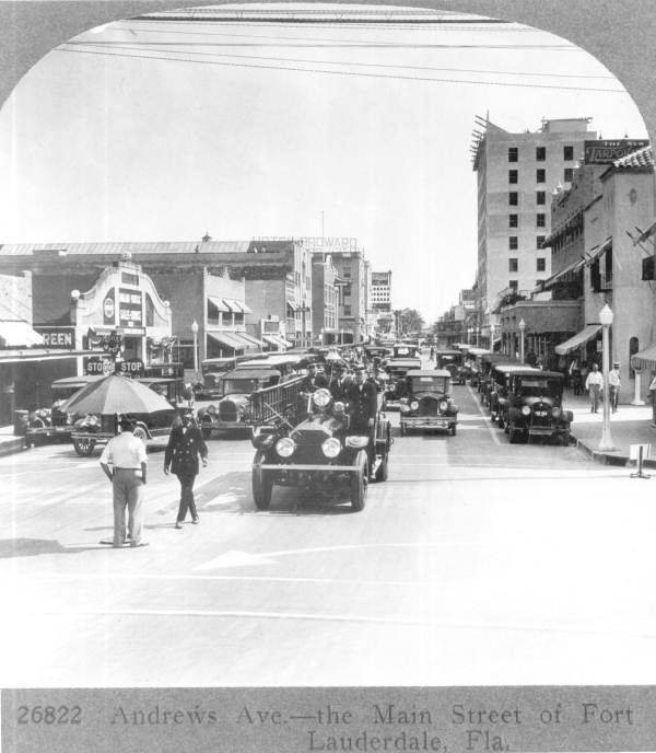 View of Andrews Avenue - Fort Lauderdale, Florida.