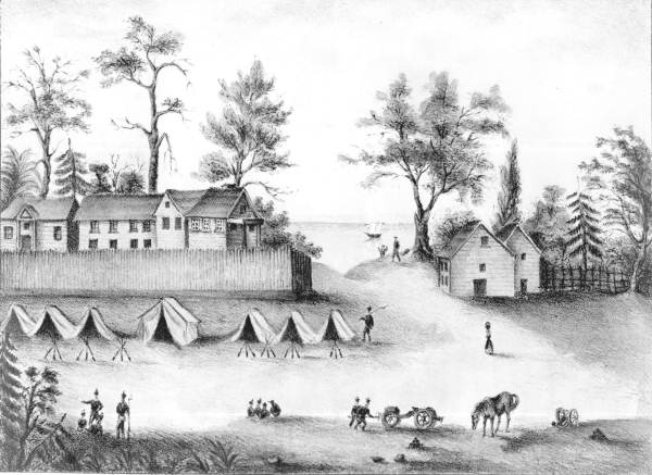 Lithograph of Fort Picolata