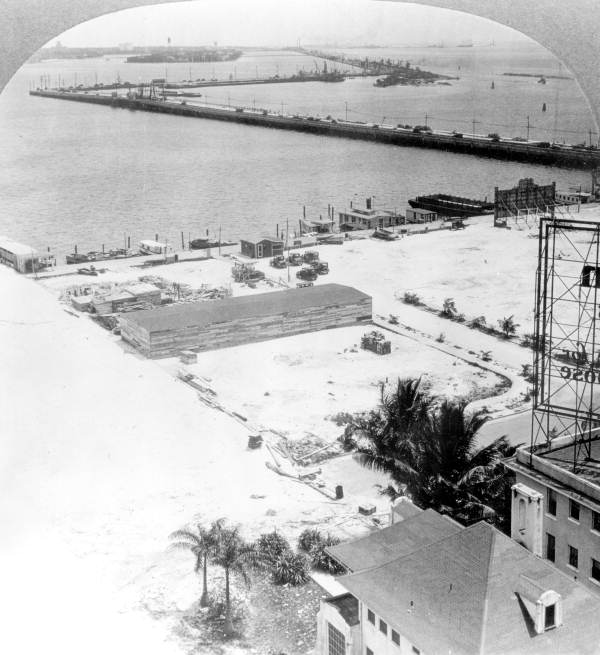 View of the county causeway - Miami Beach, Florida.