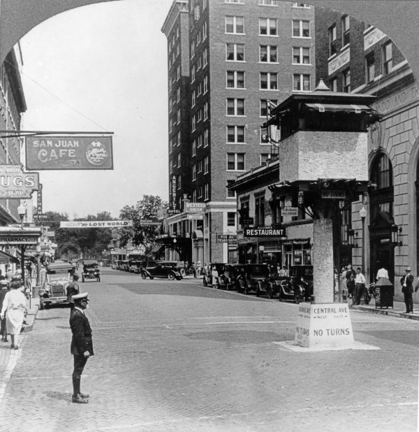 Looking down Orange Avenue from Central - Orlando, Florida.