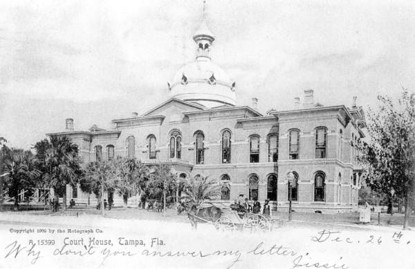 Front view of the Hillsborough County Courthouse - Tampa, Florida.