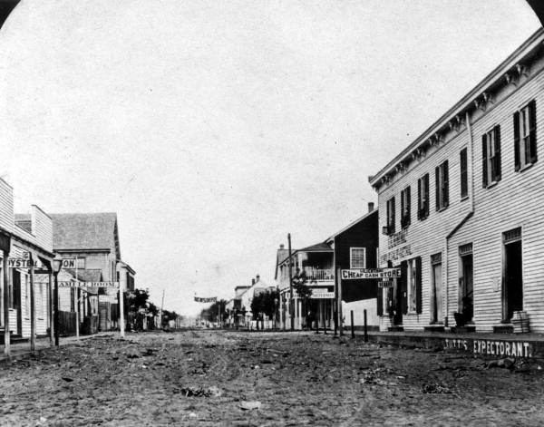 View looking down Lemon street - Palatka, Florida