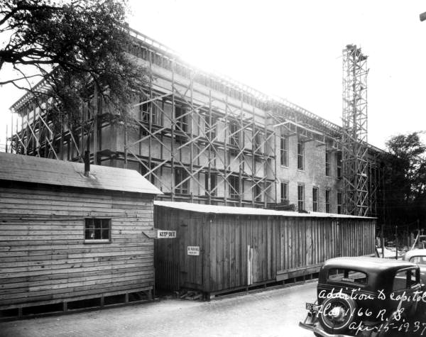 Looking southwest at north wing addition of the Old Capitol - Tallahassee, Florida.