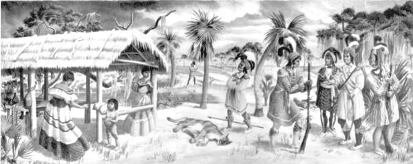 Post Office mural by Lucille Blanch - Fort Pierce, Florida.