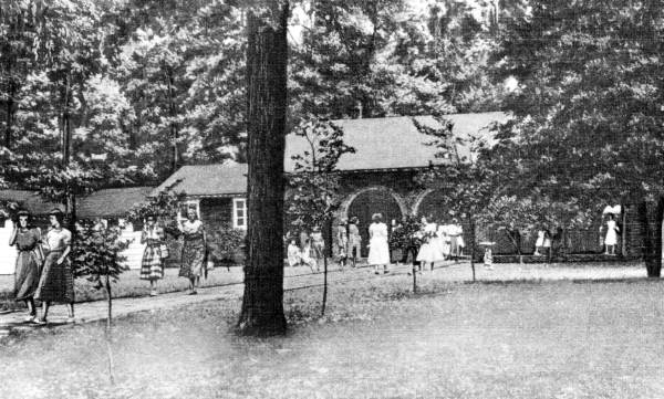 View of bathhouse from the beach - Wakulla Springs, Florida